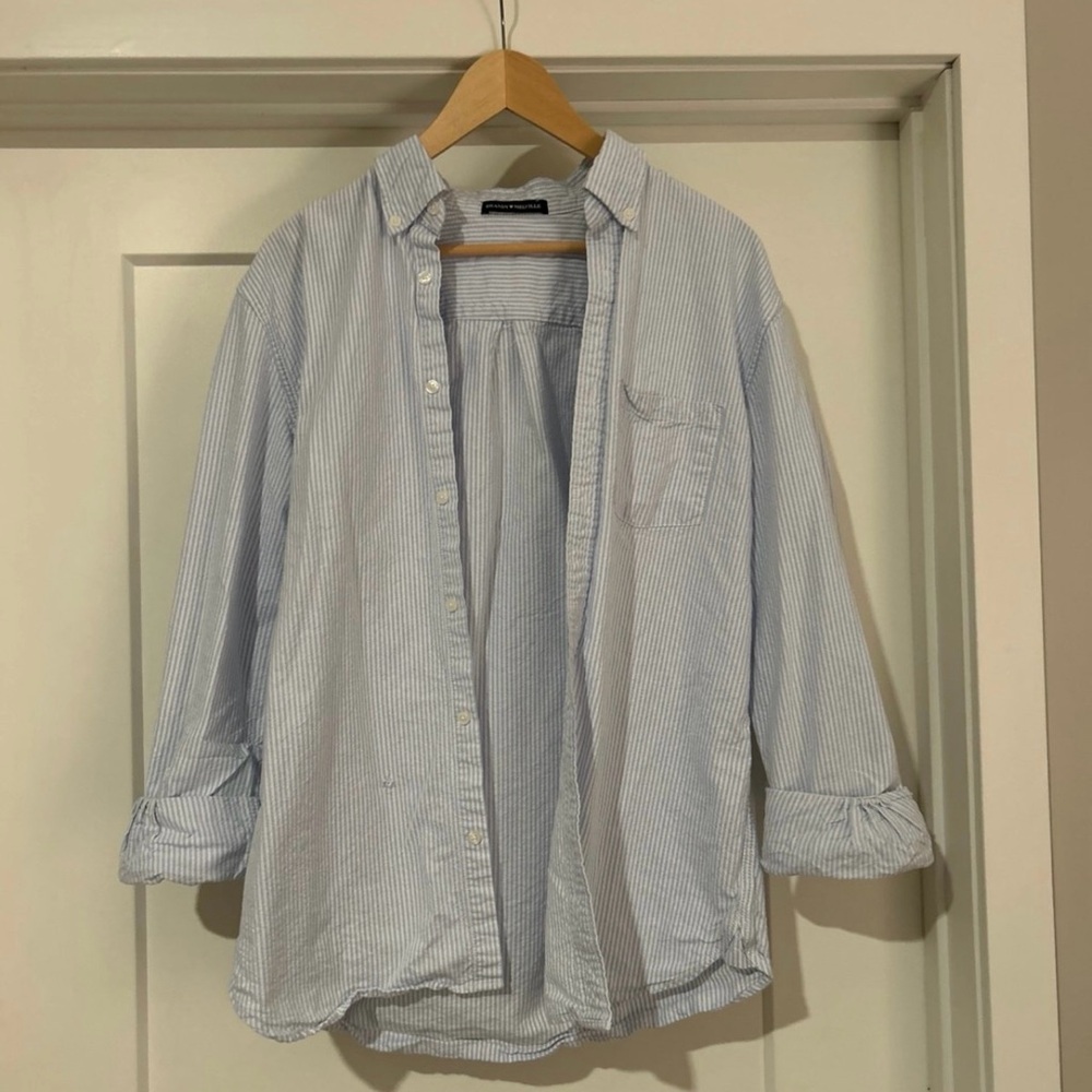 Brandy Melville Striped Button Top